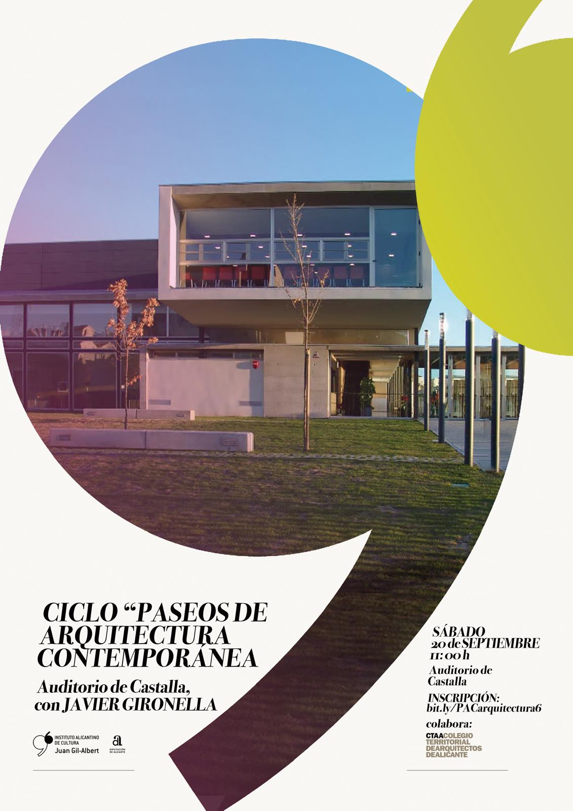 paseos de arquitectura contemporanea auditorio de castalla